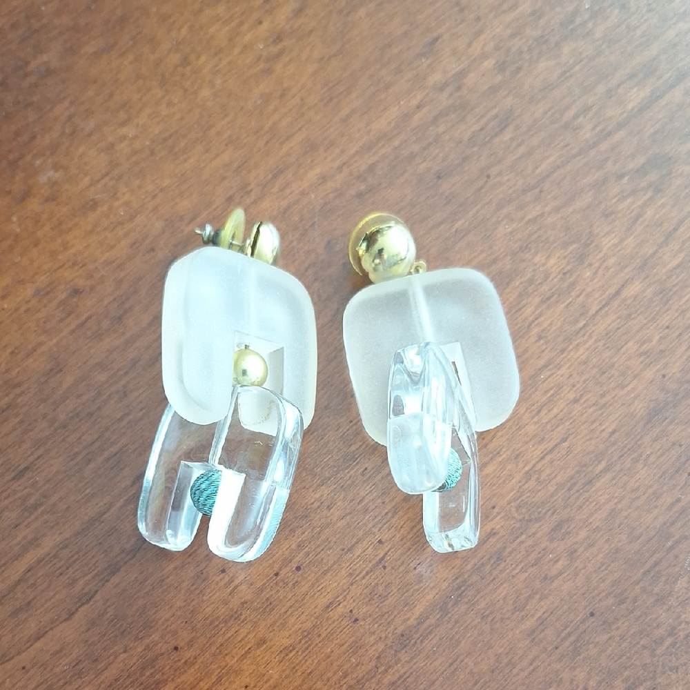 Big Plastic Vintage Earrings